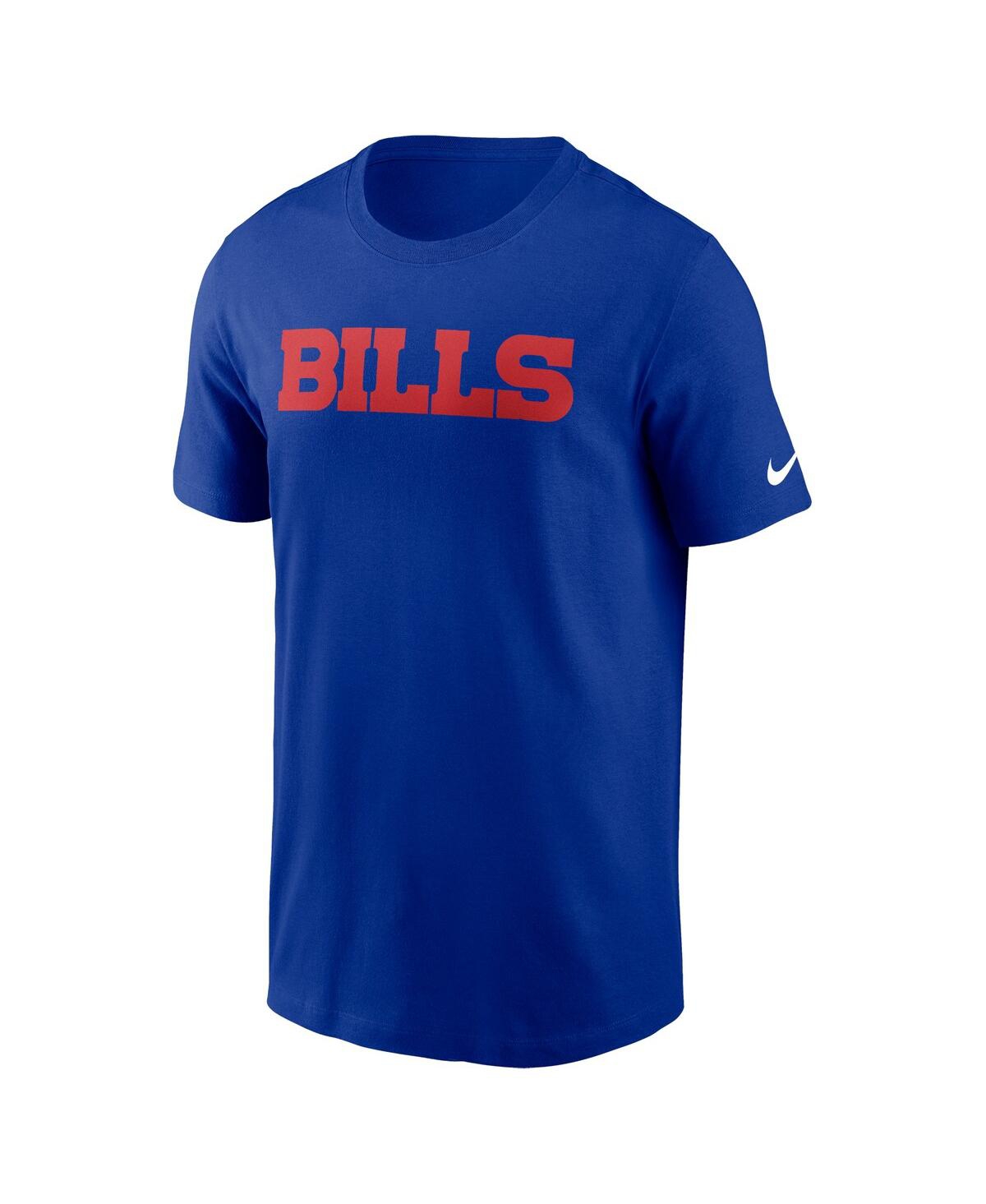 Nike Men'sBuffalo Bills Primetime Wordmark Essential T-Shirt - Royal