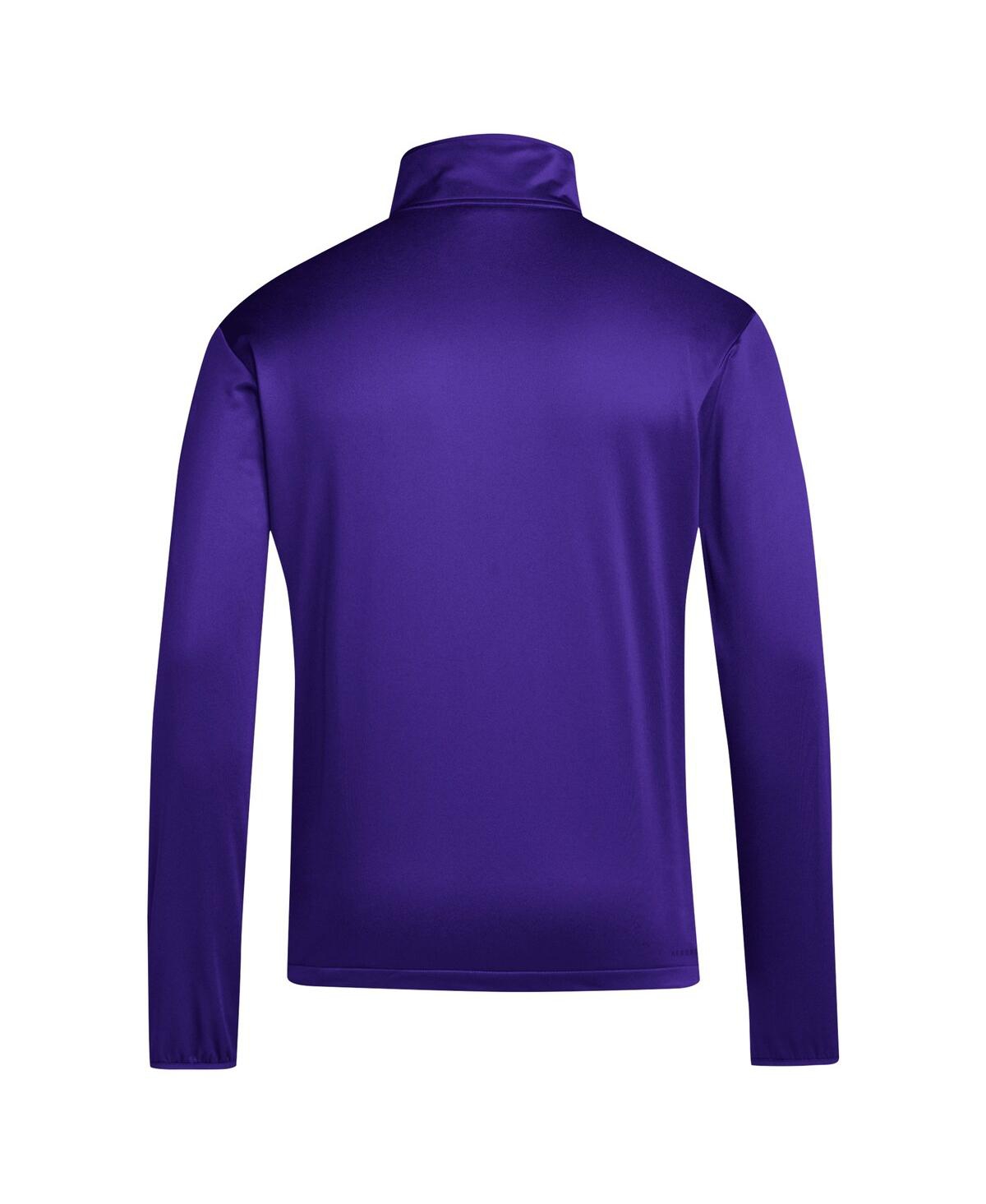 Adidas Men'sWashington Huskies Coaches Sideline Quarter-Zip Top - Purple