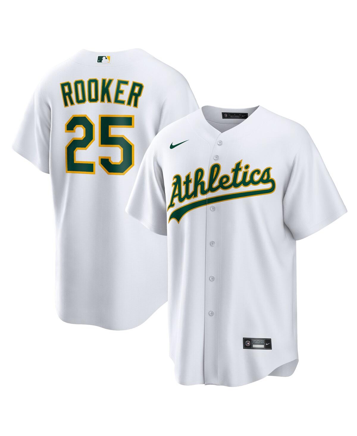 Nike Men's Brent RookerOakland Athletics Home Replica Jersey - White