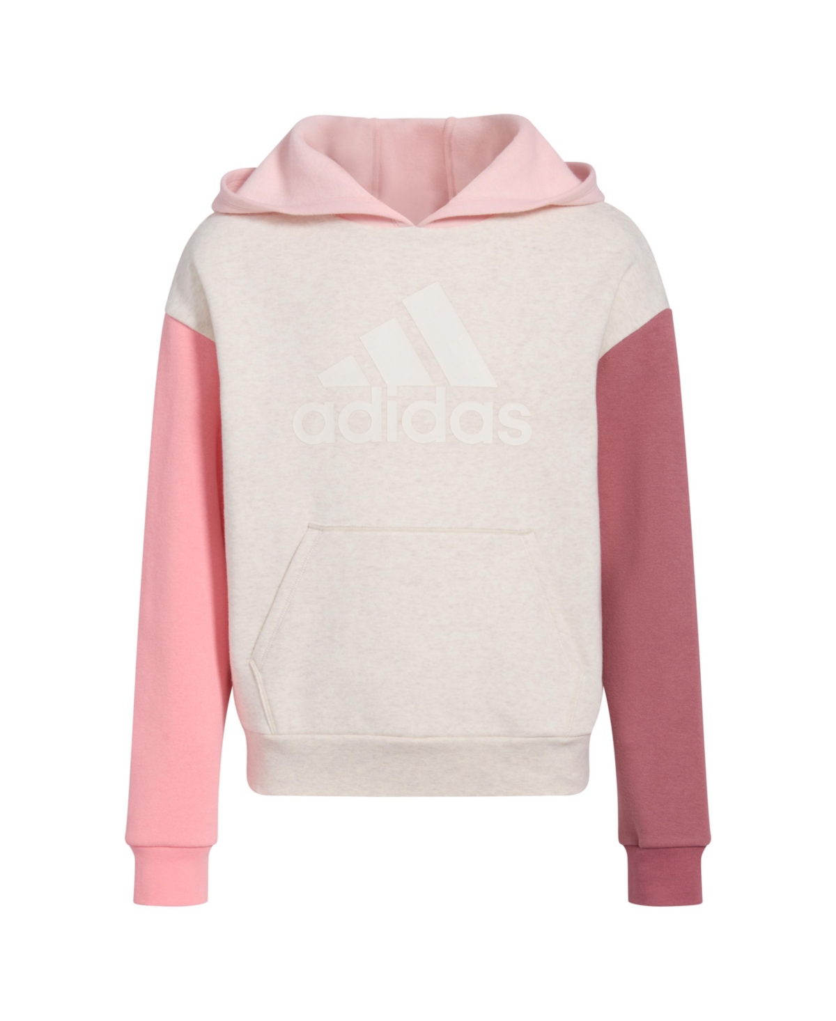 adidas Long Sleeve Color Block Hooded Pullover