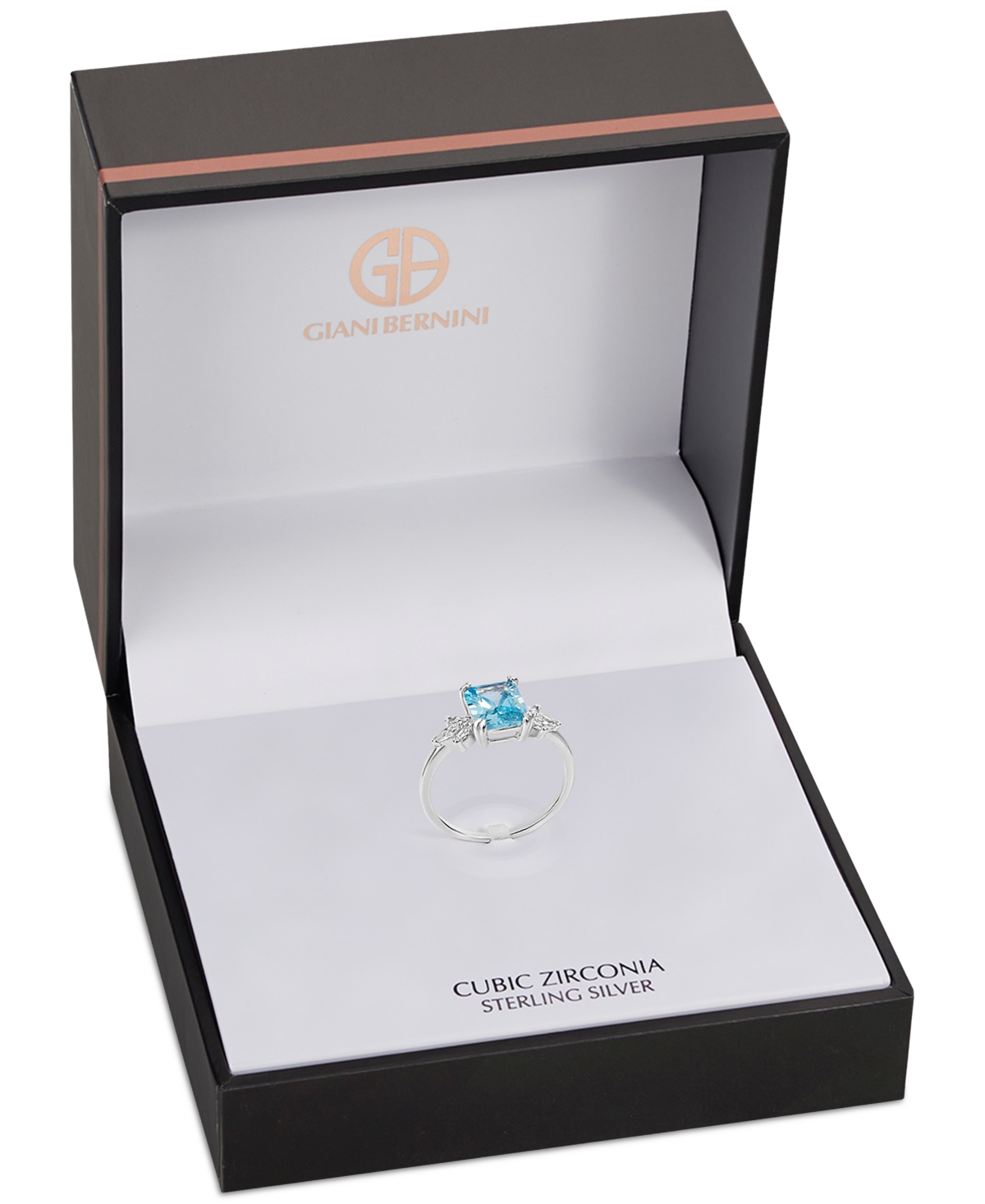GIANI BERNINI CUBIC ZIRCONIA RING IN STERLING SILVER, CREATED FOR MACY'S 