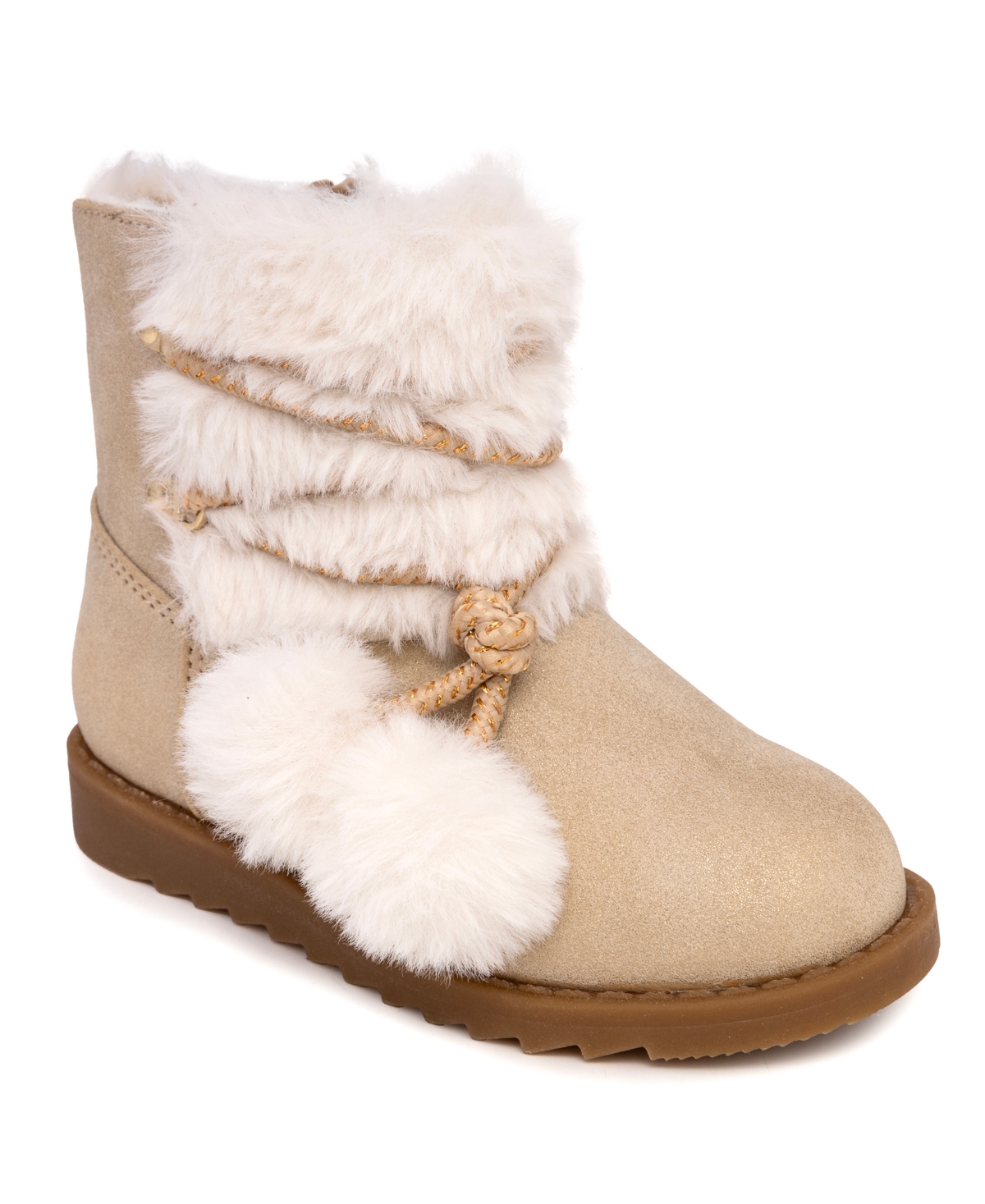 Sugar Kids' Toddler Girls Lil Snow Casual Bootie In Light Natural