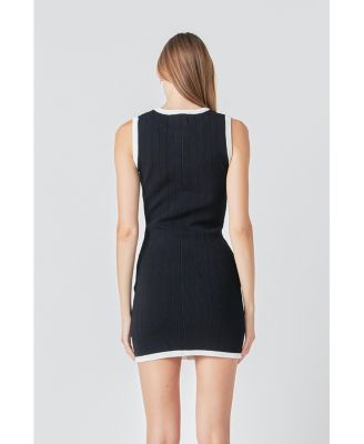 Women's COLOR BLOCK KNIT DRESS