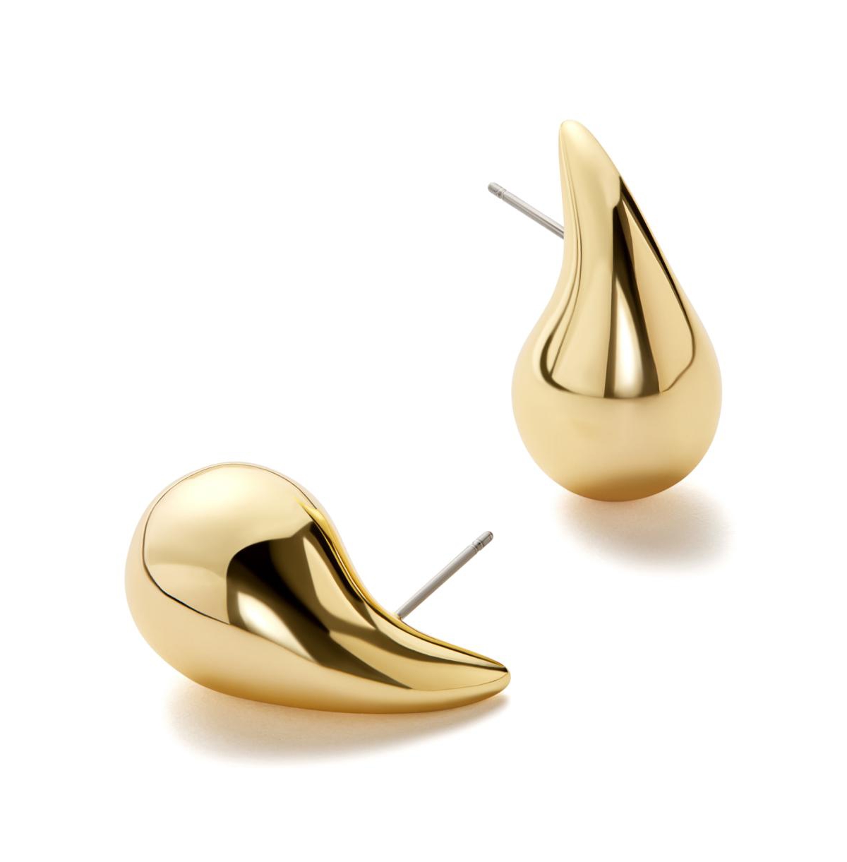 - Gold Statement Earrings - Kiara - Gold, gold