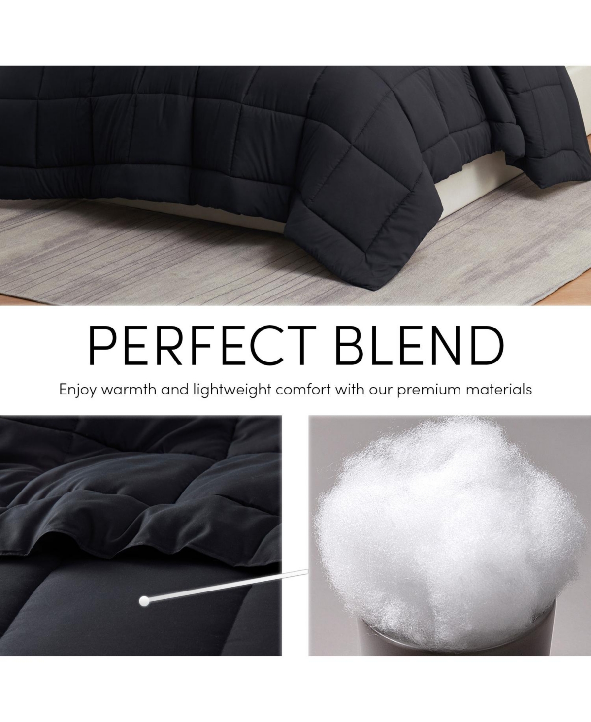Premium Quilted All Season Goose Down Alternative Comforter with Corner Tabs
