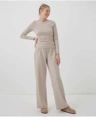 Women's Organic Cotton Cool Stretch Fitted Long Sleeve Tee