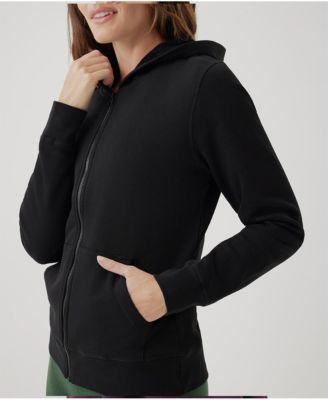 Women's Organic Cotton Cloud Brushed Fleece Zip Hoodie