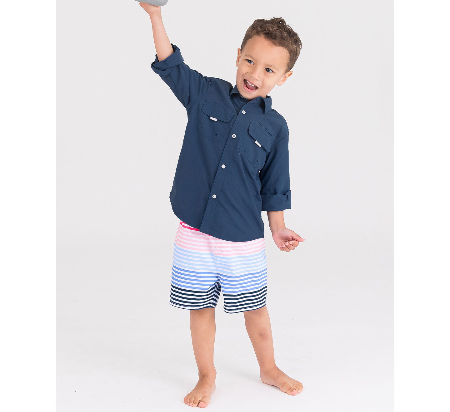 Детские шорты RuggedButts Toddler Boys Swim Trunks, цвет: Океанский — фото 5