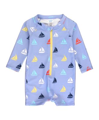Ruggedbutts Boys Long Sleeve One Piece Rash Guard | Down By The Bay main image 0