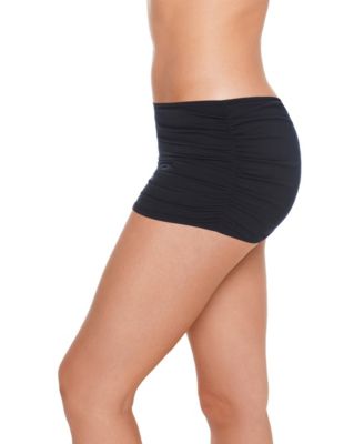 Women's Jersey Shirred Skirt Swim Bottom