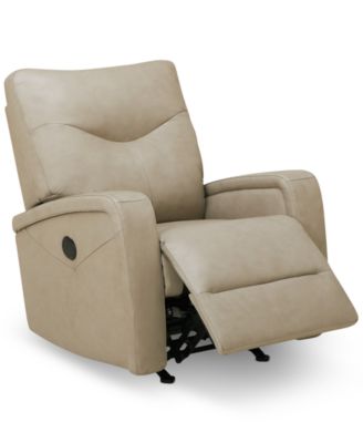 Trolan Leather Power Rocker Recliner, Created for Macy&#39;s