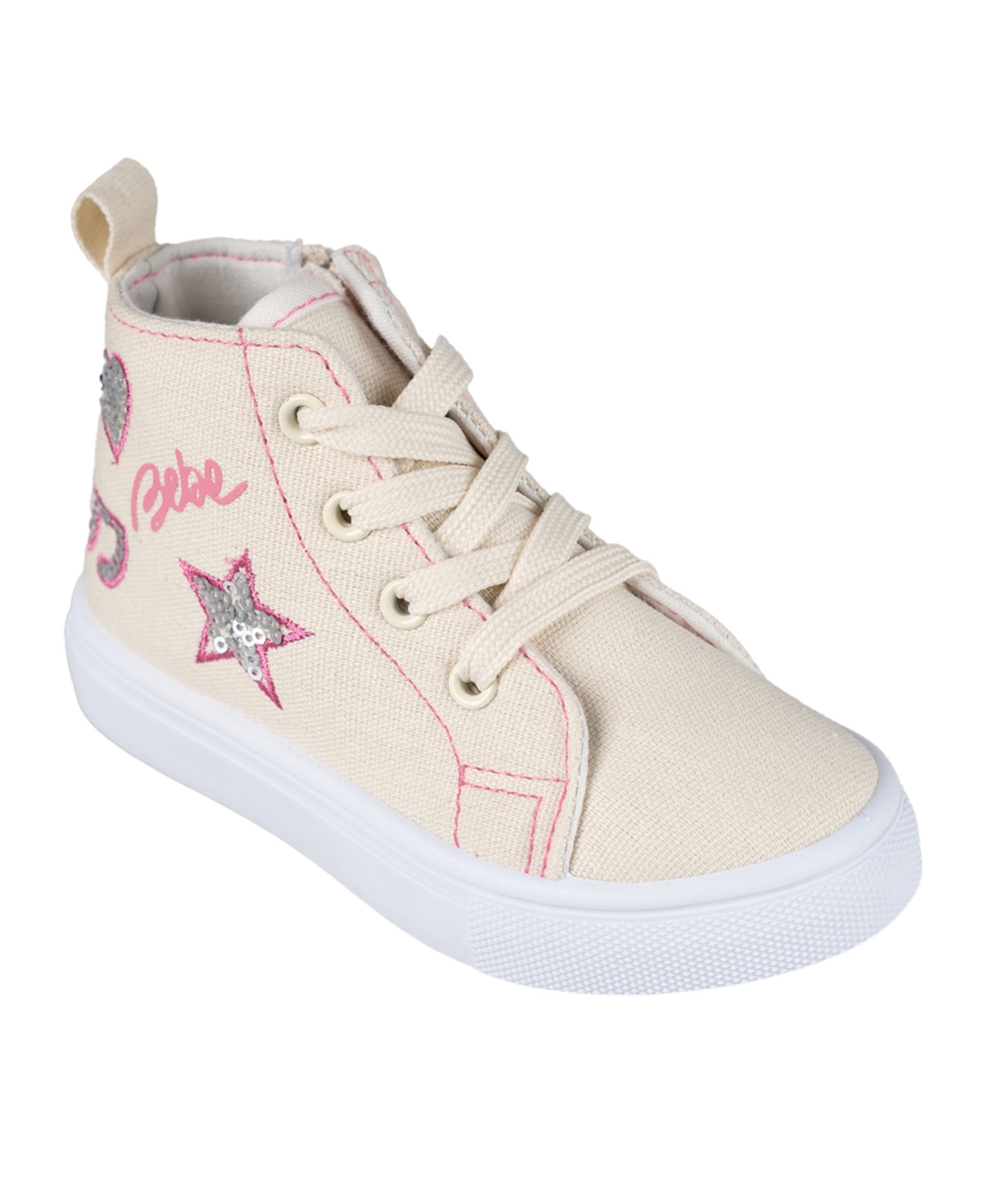 ♡bebe♡　0912 Bebe Babies' Toddler Girls Embroidered Sequin Sneakers In