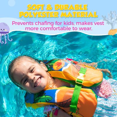 Paddle Pals Splash Child Swim Vest, Toddler Floatie - PFD Life Jacket for Kids