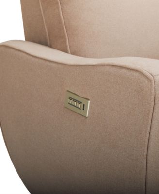 Garso Fabric Wallhugger Power Recliner with Power Headrest and Power Lumbar, Created for Macy's