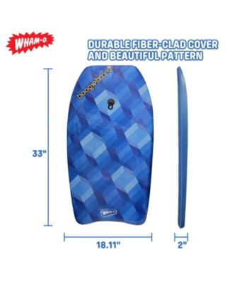 33" Fiber Clad Body Board for Beachwith Wrist Leash , Lightweight Boogie Boards with EPS Core