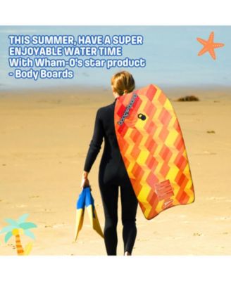 33" Fiber Clad Body Board for Beachwith Wrist Leash , Lightweight Boogie Boards with EPS Core