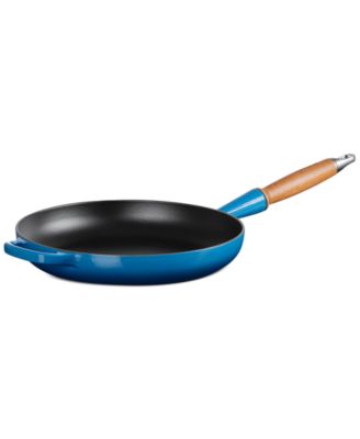 Enameled Cast Iron Alpine Wood Handle 2.25-Qt. Fry Pan