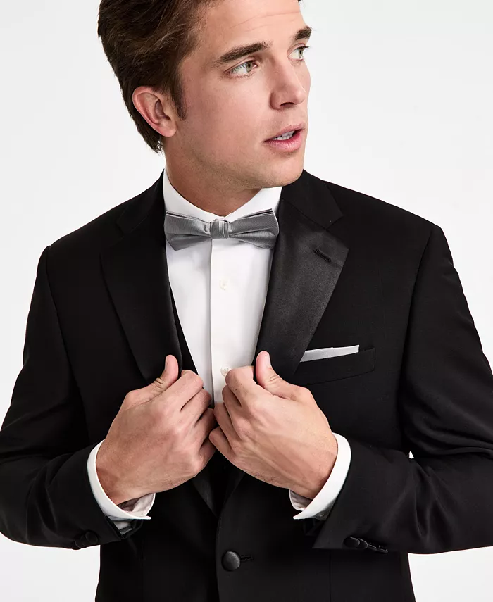 Men's Slim-Fit Wool-Blend Tuxedo Jacket - thumbnail 3