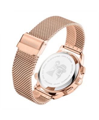 SE1945 Swan & Edgar Hand Assembled Welkin Automatic Rose Black