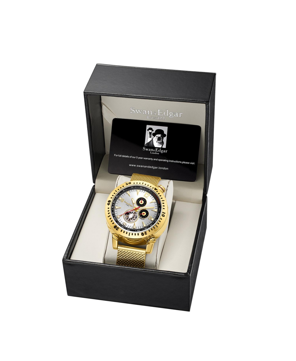 Swan and Edgar SE1652 Swan & Edgar Hand Assembled Vantage Timer Automatic- White