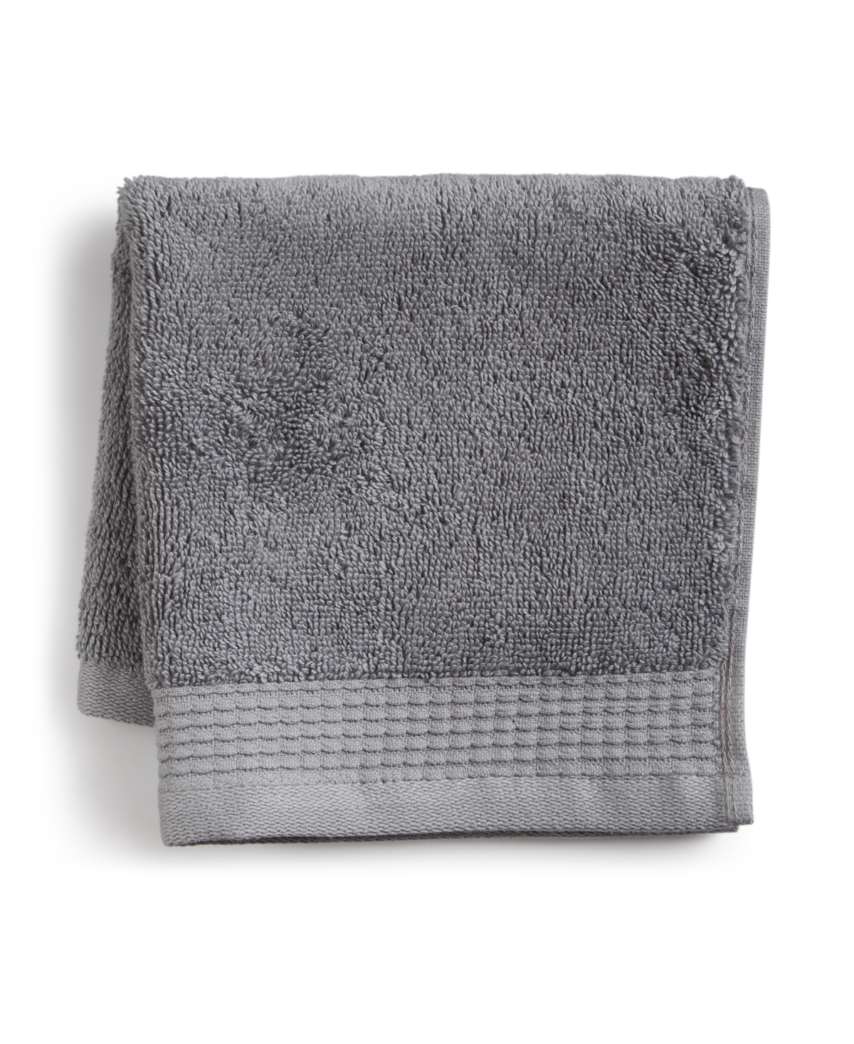 Charter Club Signature Washcloth, 13" X 13", Exclusively At Macy's In Stone