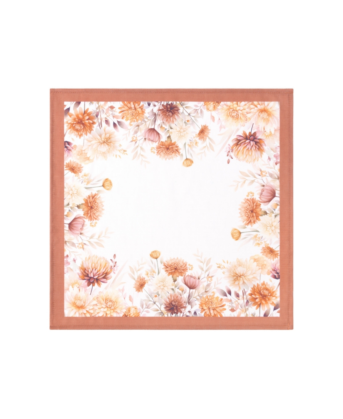 Elrene Autumn Blooms Napkins 17" X 17", Set Of 4 In Multi