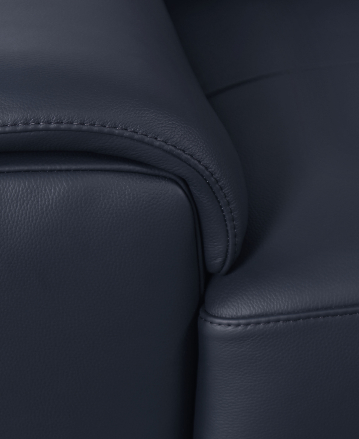 Shop Abbyson Living 69" Top Grain Leather Loveseat In Blue
