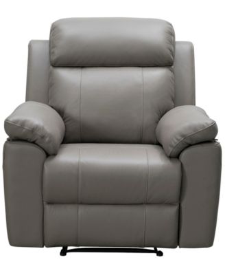 39" Leather Manual Recliner