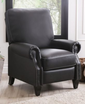 33" Pushback Polyurethane Leather Recliner