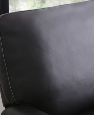 33" Pushback Polyurethane Leather Recliner