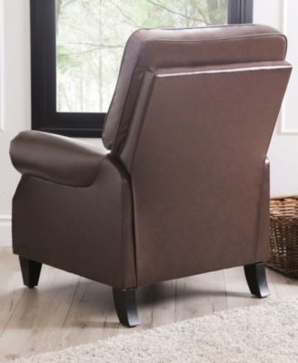 33" Pushback Polyurethane Leather Recline