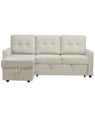 83" Fabric Storage Sofa Bed