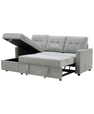 83" Fabric Storage Sofa Bed
