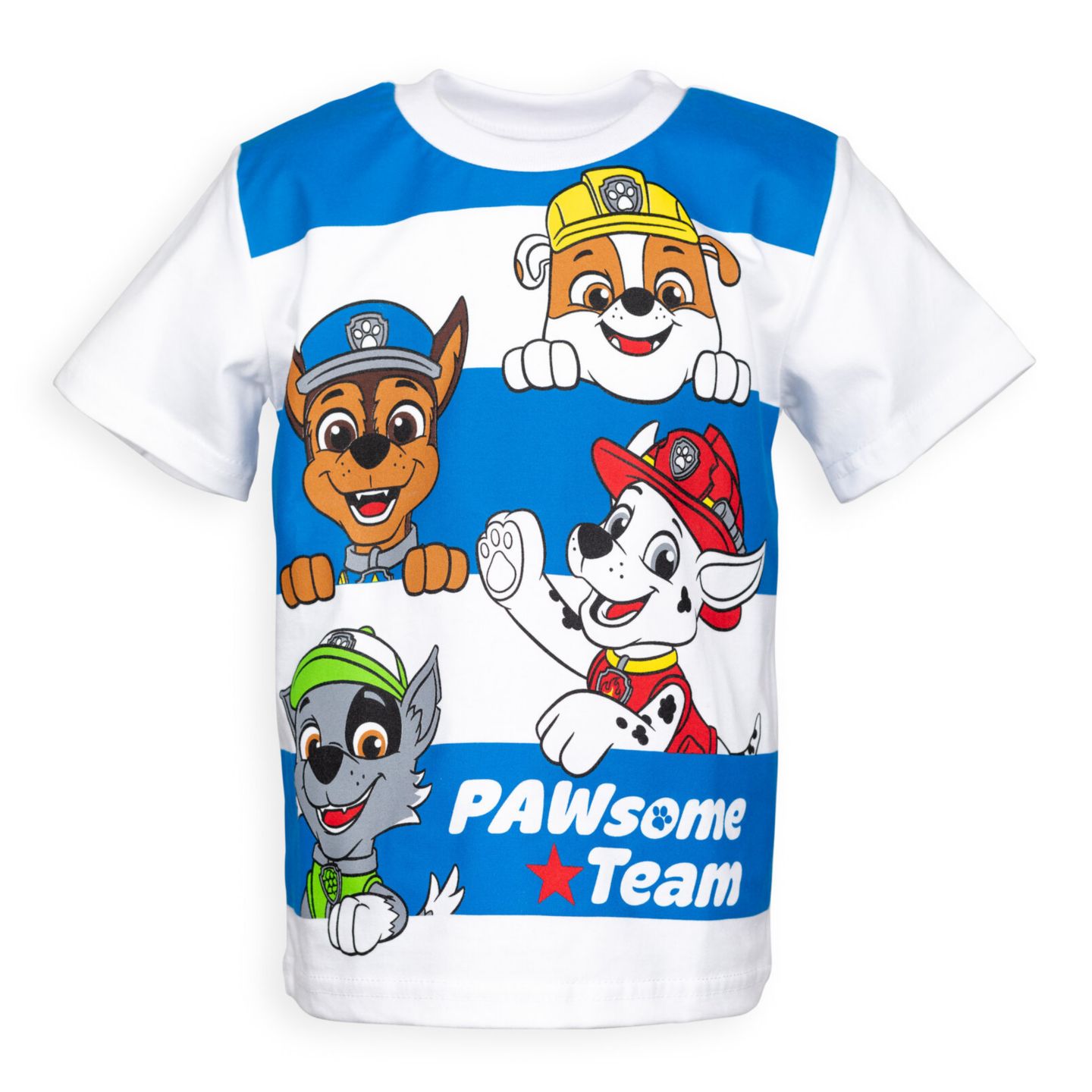 Футболки Paw Patrol Nickelodeon 4-Pack Short Sleeve T-Shirts для мальчиков-малышей, цвет: Красный оранжевый жёлтый — фото 7