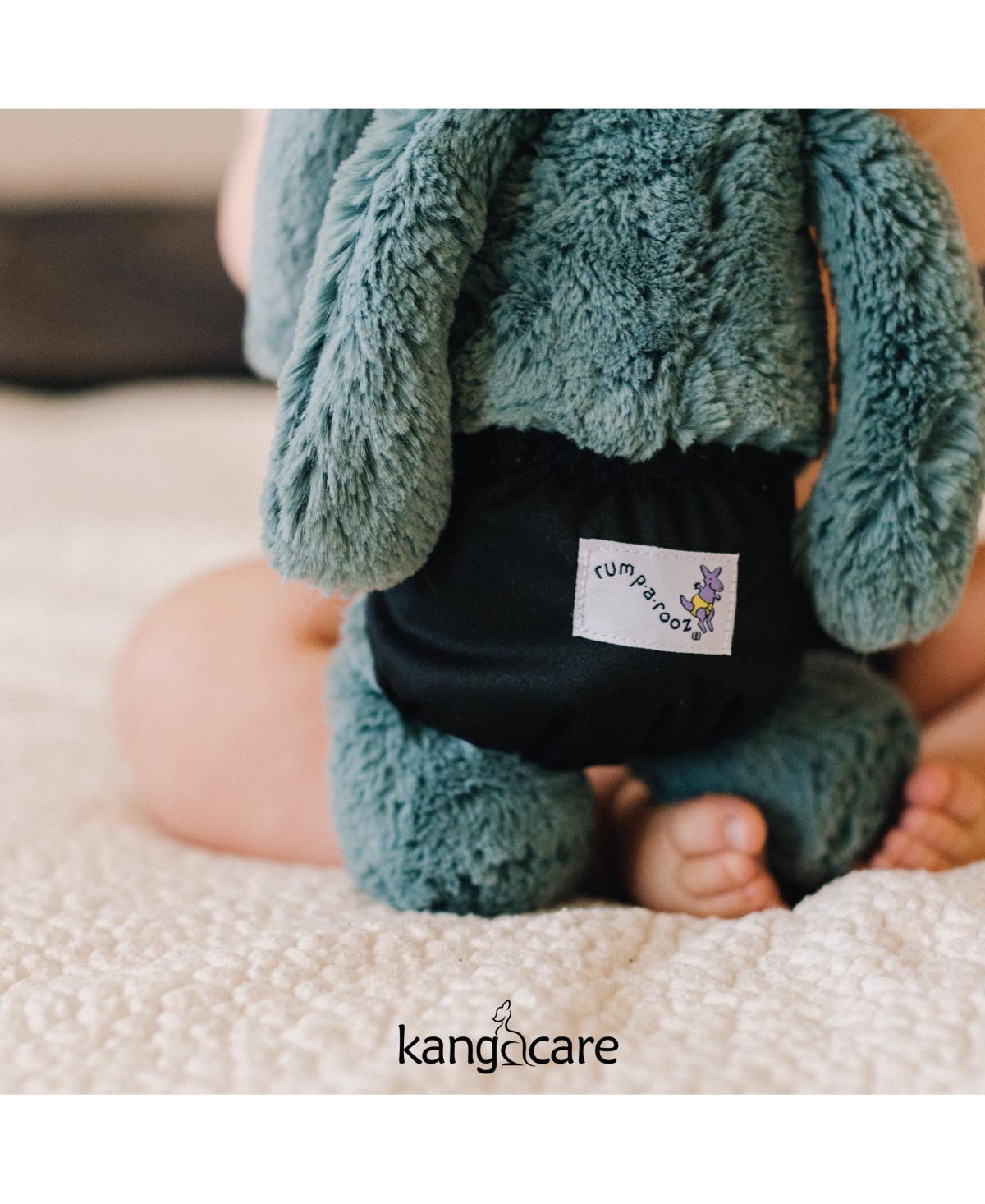 Kanga Care Rumparooz Reusable Baby Doll Diaper Set (2pk) for 10-16 Inch Dolls - Dexter  phantom