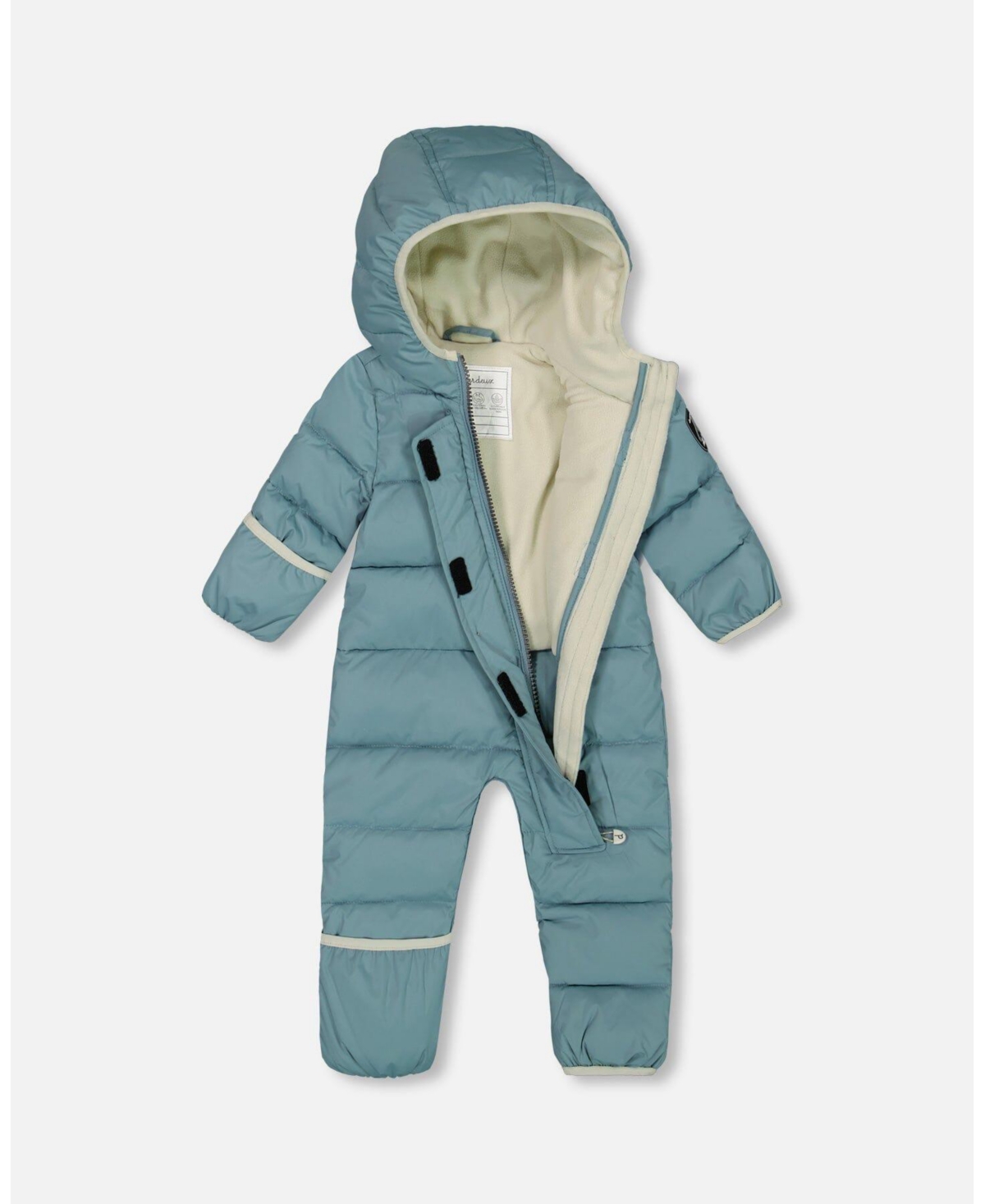 Deux par Deux Baby Baby Unisex One-Piece Compressible SnowsuitFor Baby - Ash blue