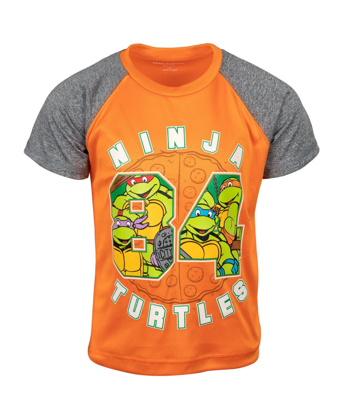 Teenage Mutant Ninja Turtles Toddler Boys Leonardo Michelangelo Raphael 3 Pack Athletic T-Shirts to -black/green