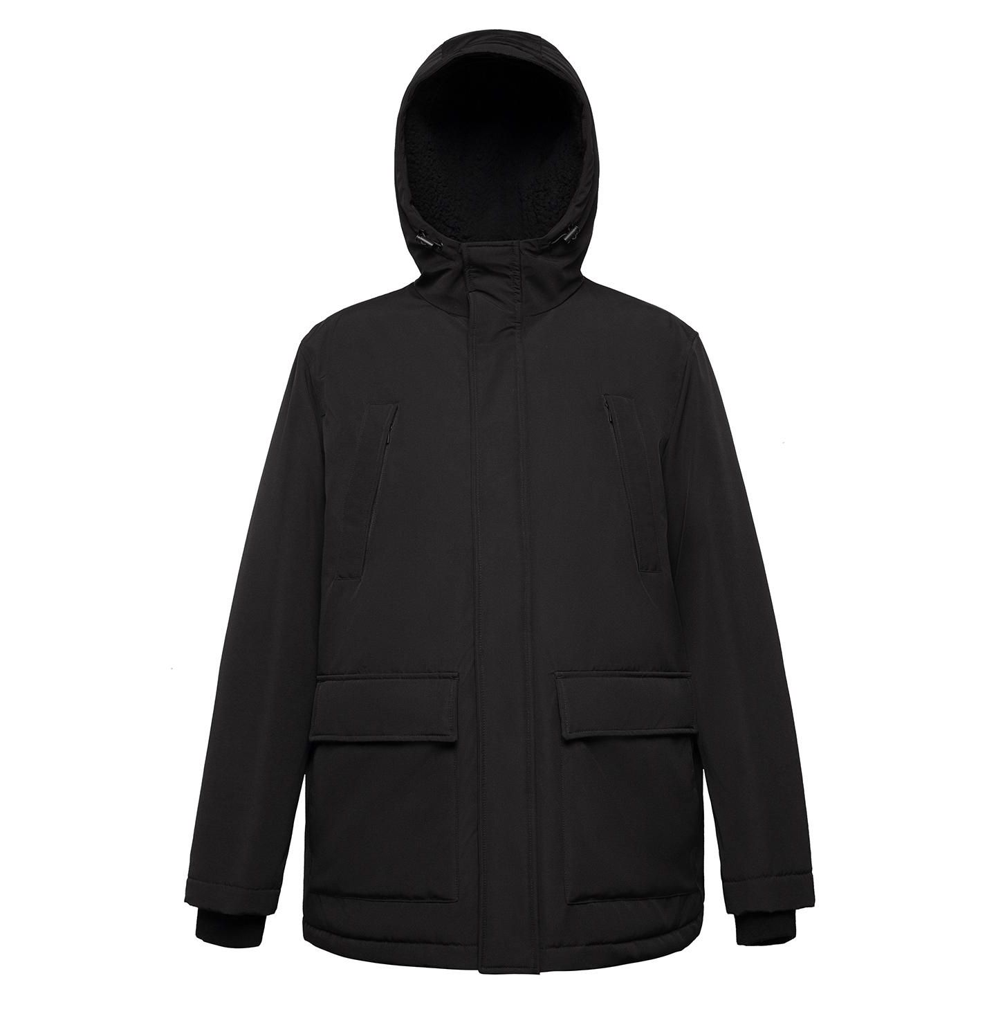 Мужская куртка Rokka&Rolla Ultimate Winter Parka with Fleece-Lined Hood, цвет: Чёрный — фото 5