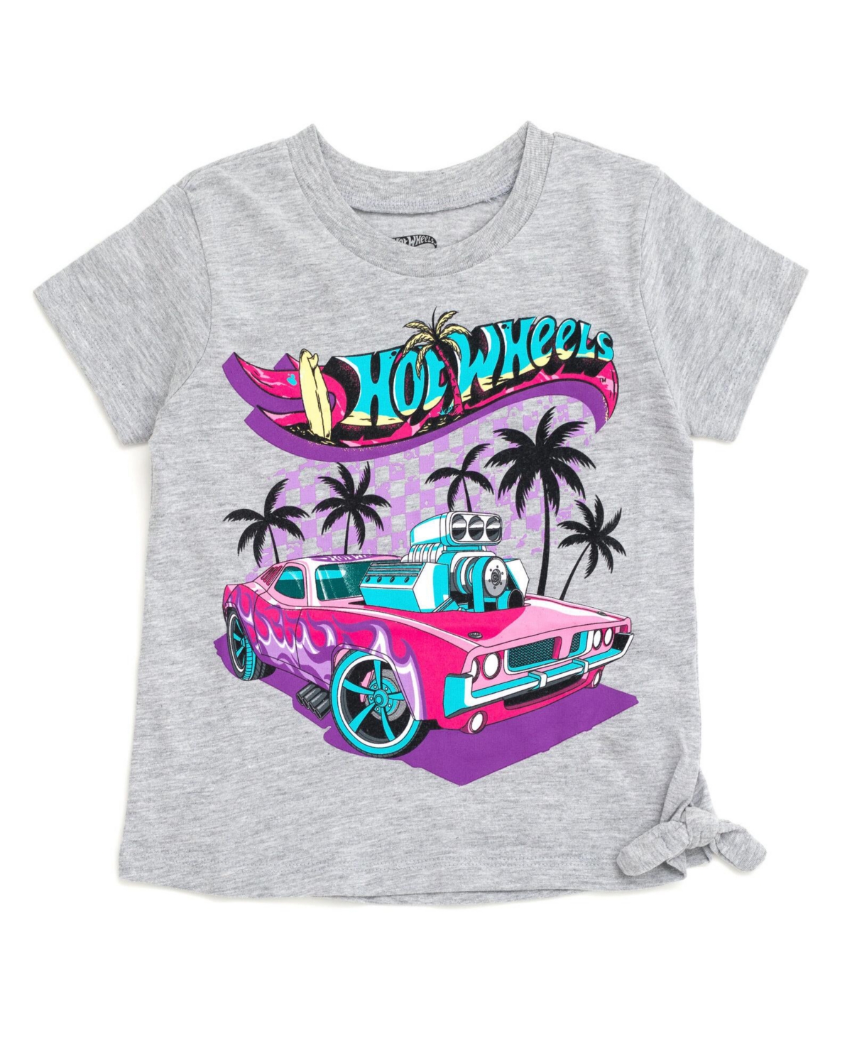 Hot Wheels Toddler Girls 2 Pack T-Shirts -/ gray, built for speed