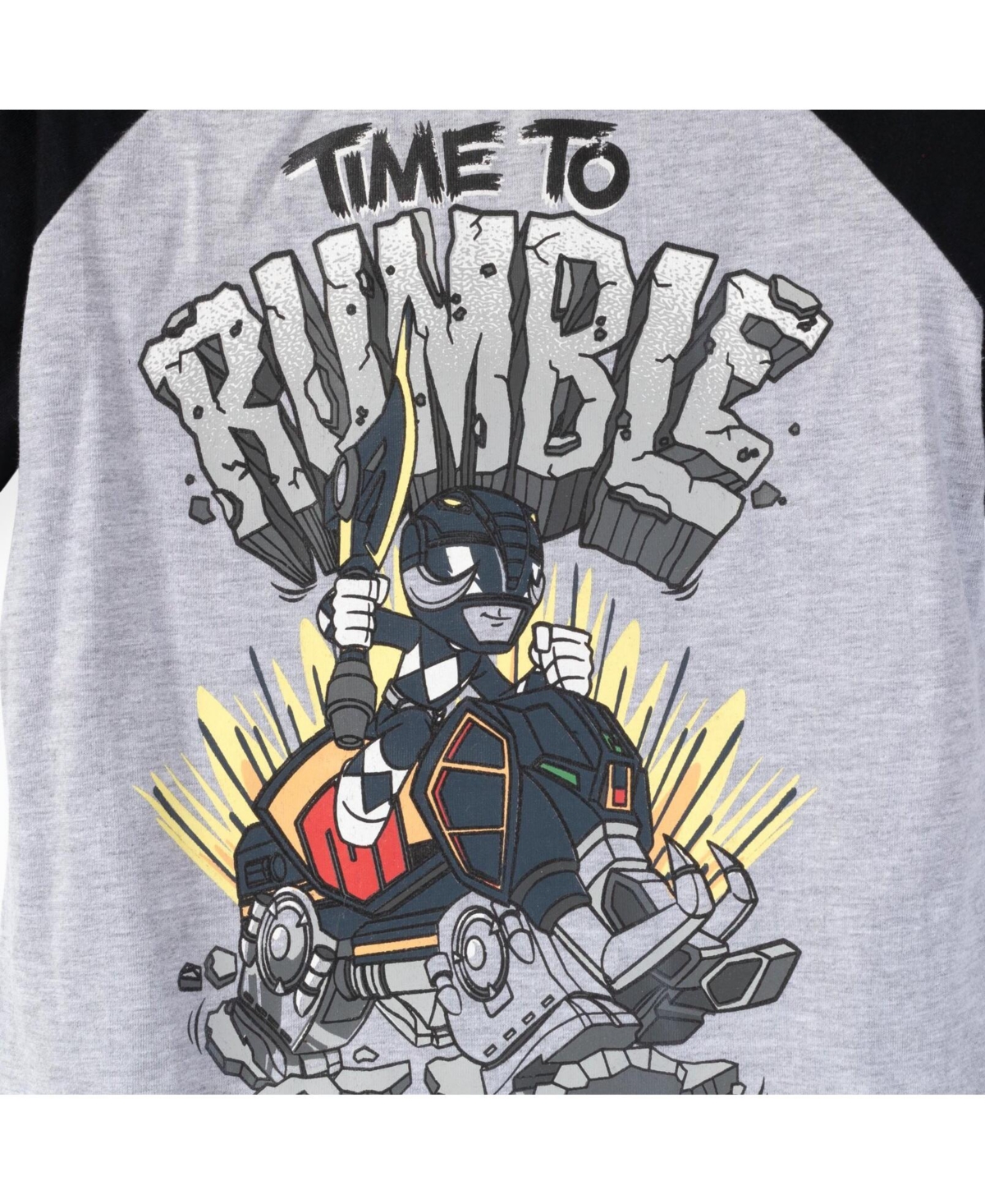 Power Rangers Toddler Boys 3 Pack Graphic T-Shirt -blue/gray