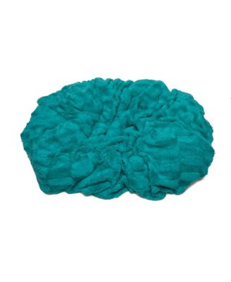 Premium Fuzzy Faux Fur Microfiber Polyester Reversible Throw Blanket, Throw