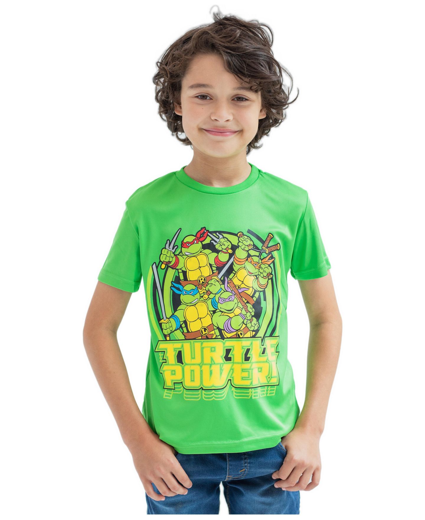 Футболки Teenage Mutant Ninja Turtles 3 Pack Athletic для мальчиков, цвет: Оранжевый чёрный зелёный — фото 4