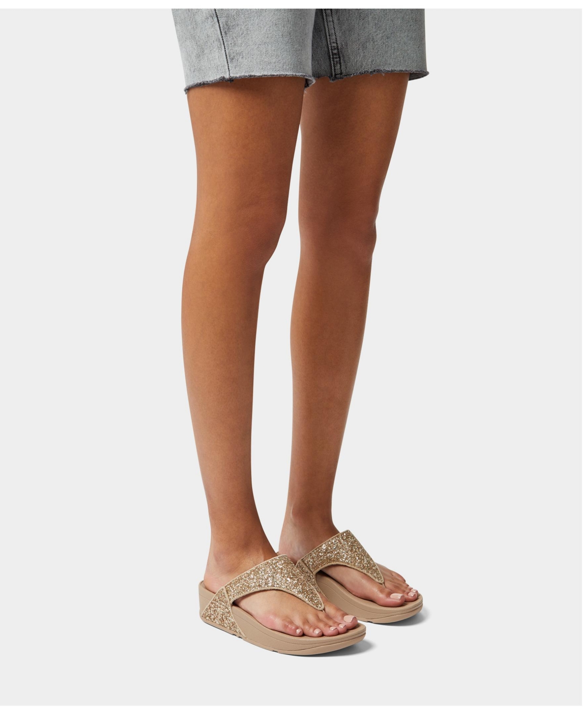 FitFlop Women's Lulu Glitter Toe-Post Sandals