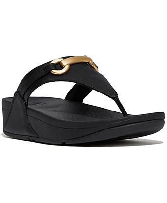 Women's Lulu Chunky Snaffle Leather Toe-Post Sandals