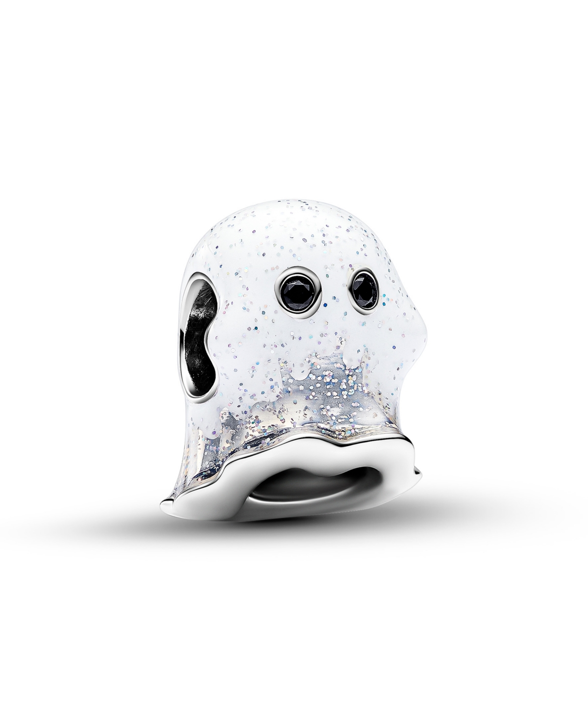 Pandora Sterling Silver Glow-in-the-dark Boo Ghost Charm In Silver