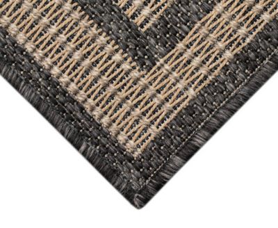 Monaco Striped Border 6'6"x9'4" Area Rug