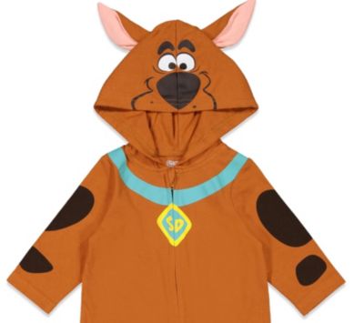 Toddler Boys Scooby-Doo Zip Up Cosplay Coverall Newborn to Adult (0-6 Months - 2XL