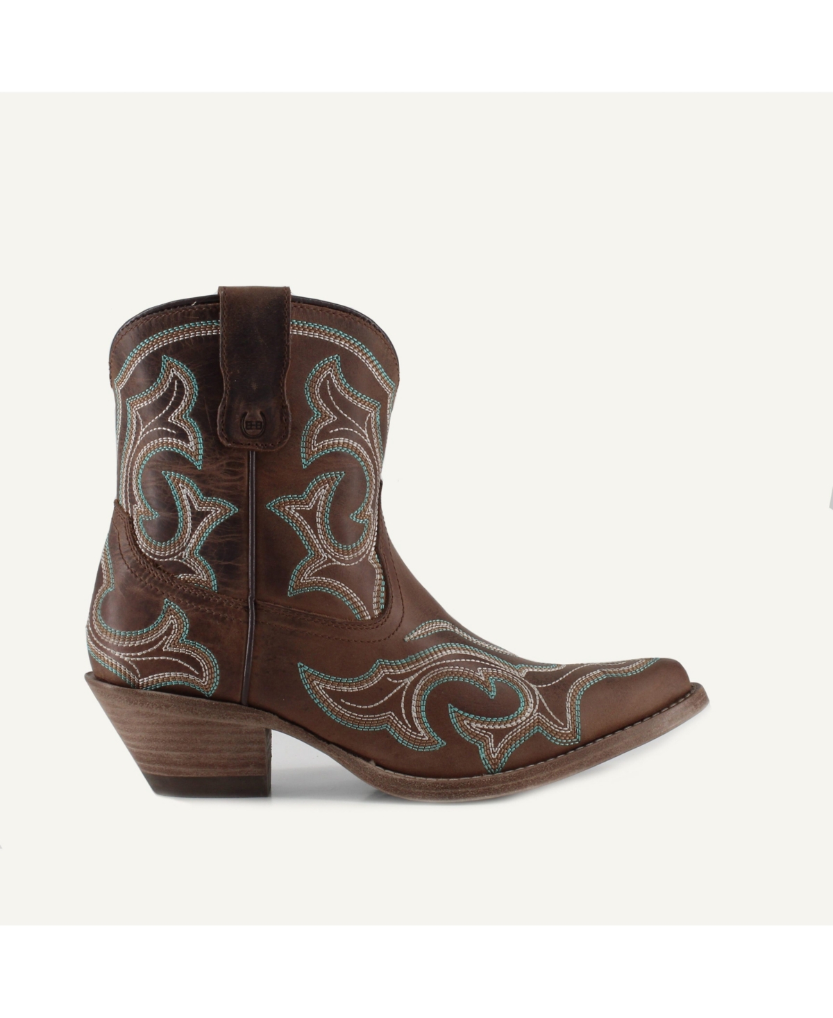 Buck & Brana Regina Leather Cowgirl Boots - Classic Western Elegance & Comfort