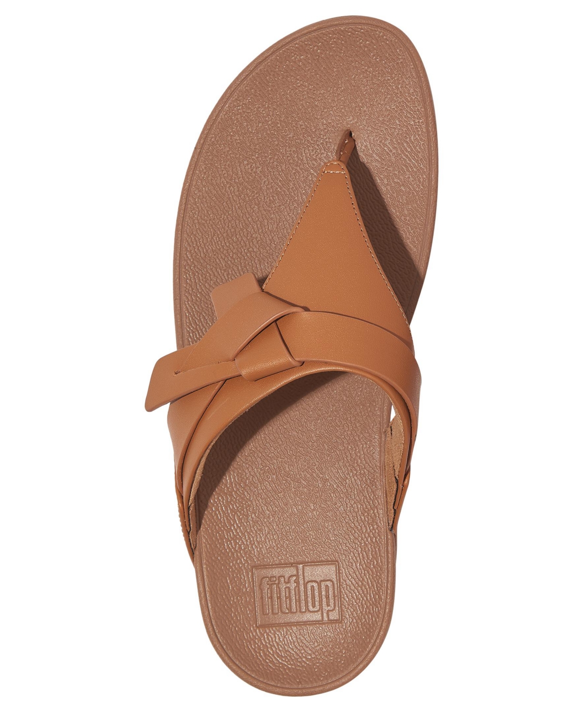 FitFlop Women's Lulu Folded Knot Leather Toe-Post Sandals