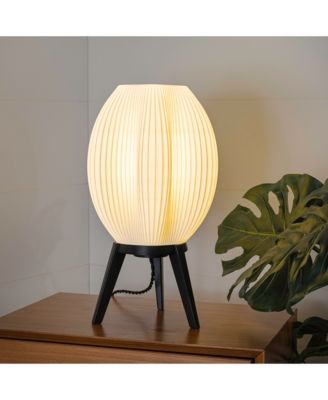 Wavy Modern Contemporary Plant-Based PLA 3D Printed Dimmable LED Table Lamp